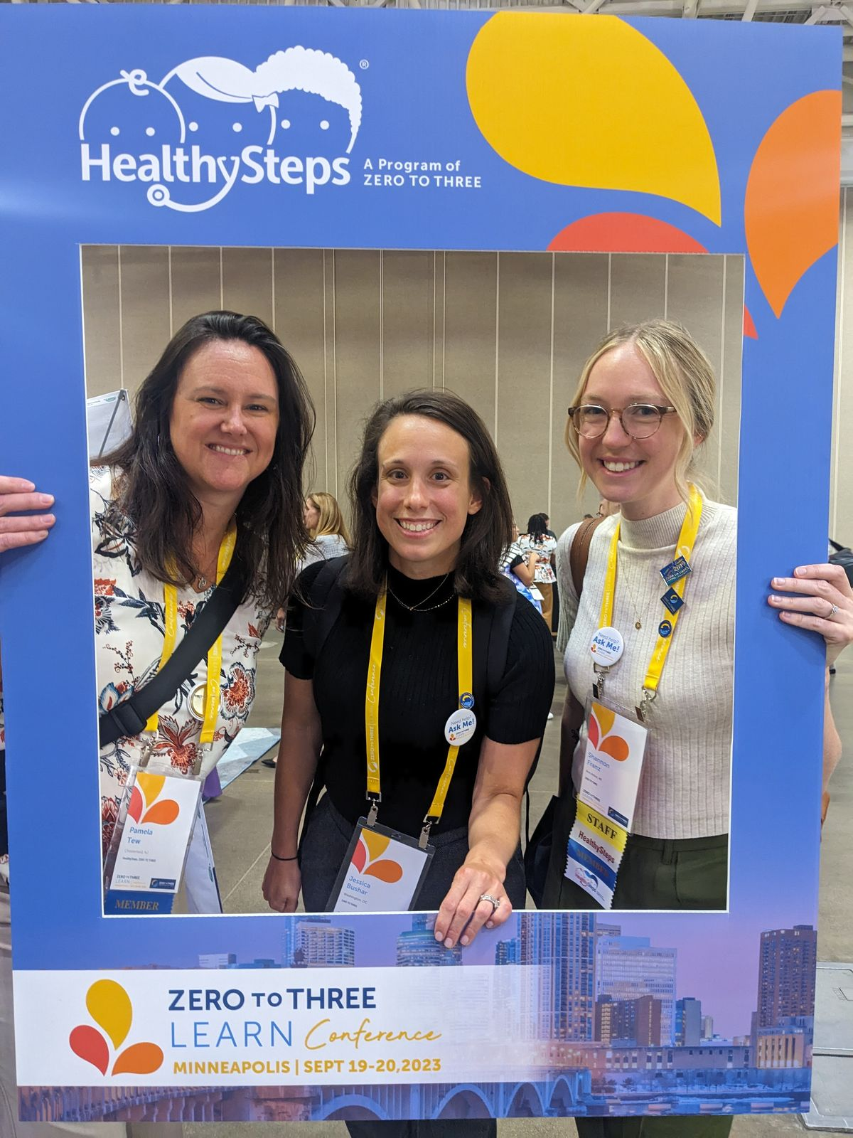 Pamela Winkler Tew, left, with colleagues at ZERO TO THREE's national conference.